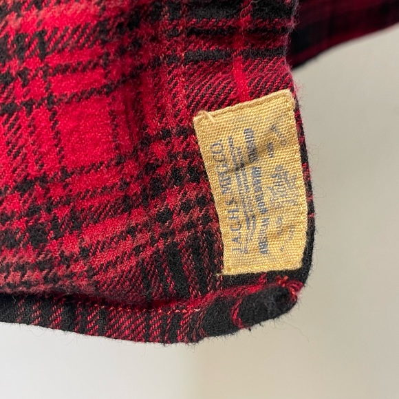 Jachs red flannel mens Medium - Picture 3 of 4